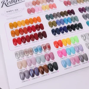 Robifel 96 Colors 15ml Solid Color Shimmer Nail Art UV Gel Soak Off Gel Nail Polish