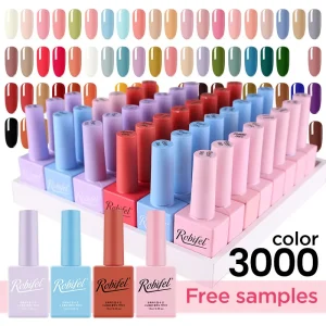 Robifel OEM Customized Logo Private Label Non Toxic Custom UV Gel 3000 Color Gel Nail Polish