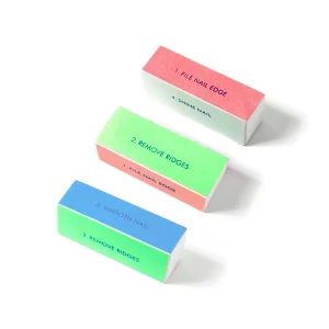 Rosalind Nail Art Tools Supplies Nail File Manicure Buffer Sanding Block Colorful Nail Buffer Block with 4 Sided Buffers