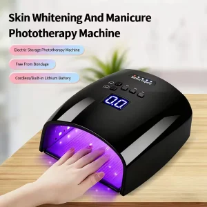 S10 Black 66W Nail LED Gel UV Lamp Professional Rechargeable Cordless Lamp for UV Nail Nail Lamp
