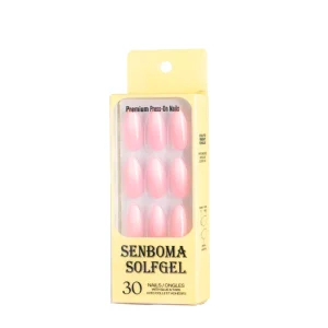 SENBOMA SOLFGEL Colorful Press on Nails Custom Design False Nails