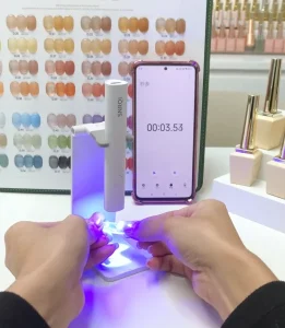 SNRQI Cordless Nail Lamp Portable Mini UV Nail Lamp 2 Timer Led Nail Lamp with Foldable Bracket Uv Light Lamp for Nail