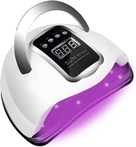 SUN X11 MAX Nail Art Lamp UV Light for Nails with Rhinestone Heart Shaped Manicure Pedicure Machine Nail Tools
