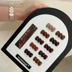SUUSEEGEL New 10 Color Coffee Brown Nail Gel Set Lasting Without HEMA TPO Non toxic UV Gel for Nail Salons