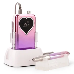 Salon Grade Nail Drill for Professional Portable Rechargeable Cable free Nail Drill E file Machine With Power Charger