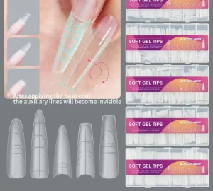 Scale Nail Art Tips Ultra-thin Traceless Grinding-free Nail Tips 240 Pcs Extended Wear Full-stick Half-stick Special Nail Tips