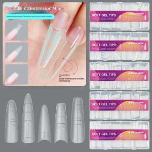 Scale Nail Tips Ultra Thin No Trace No File Nail Tips Extension Wearable Full Cover Half Cover Special