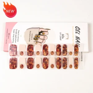 Sell Sell Non Toxic New Semi Cured Gel Strips Shanghai Colorful Designs Gel Nail Polish Wraps