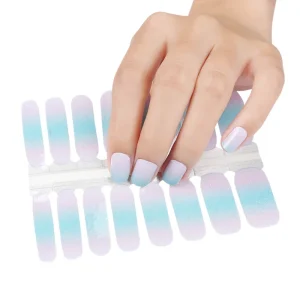 Selling Huizi Nail Strips Full Cover Gel Nail Stickers Factory Supply for Nail Salon 2D French Leaf Heart Star Plastic Best Art