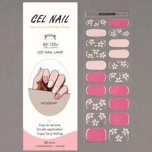 Semi Cured Gel Nail UV Lamp Cured Gel Nail Stickers