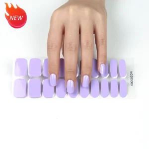 Semi Cured Non toxic Gel Nail Stickers Nail Art Gel Nail Polish Sticker
