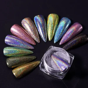 Sequins Acrylic Nail Art Powder for Women Home Beauty DIY with Colorful Powders