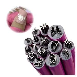 Set of 6 Nail Art Stamp Pens Comprehensive Nail Graffiti and Dotting Tools All in One Solution