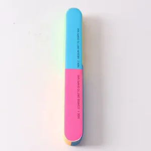 Seven sided Polishing Block Nail File Sponge Nail Tool Two sided Sanding Strip Wax Brightening Dust