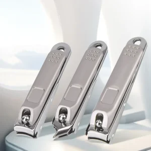 Sharp Stainless Steel Nail Clippers for Men and Women Strong Cuticle Nippers with Reservoir for Toes Baby Nail Care Tools