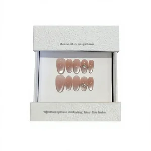 [Shenzhen Made] 60 Styles Nude Soft Pre-Designed Collection Handmade Wearable Nails Brightening Nail Art Finished Nail Tips