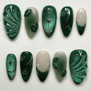 Short False Nails New Design Artificial Fingernails for Women Acrylic Fake Nails with Glue