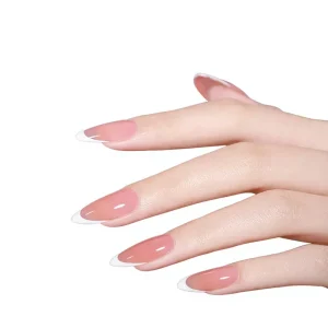 Short French Tip False Nail Private Label Fake Nails Almond Press on Nails