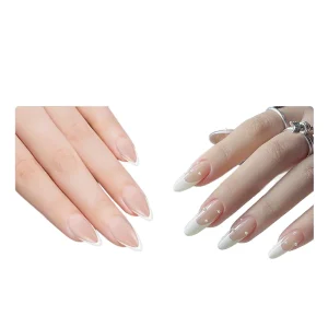 Short French Tip False Nail Private Label Fake Nails Almond Press on Nails
