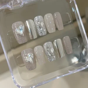 Short Handmade Acrylic Press on Nails for Custom Gel Nails