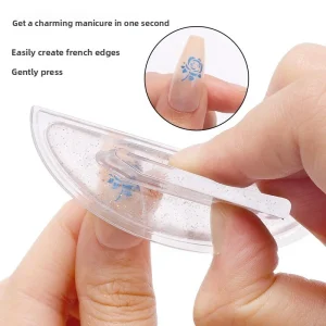 Silicone Curved Design Nail Art Stamping Plate Printing Template Coloring Tool