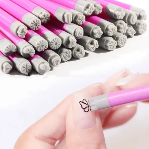 Silicone Nail Art Stamper Pen Nail Polish Stamp Set Print Manicure Image Nail Art Stamper