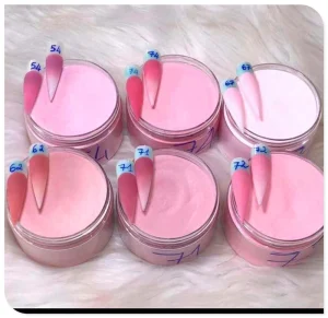 Silver Plated Cover Acrylic Powder 56g Nude Color Acrylic Powder for French Manicure