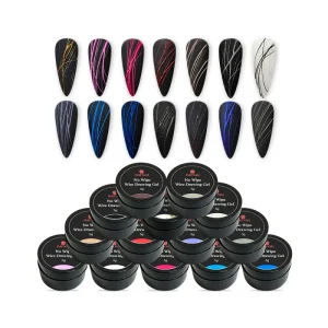 Simple DIY Spider Gel Nail Art Polish Designs OEM ODM Spider Gel You Logo High Elasticity 5g No Wipe Drawing Gel
