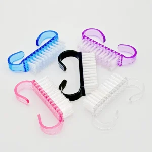 Small Cleansing Pedicure Manicure Cleaning Dust Brushes Handle Grip Nail Brush
