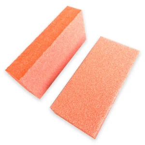Small Orange Nail Buffer Block 100/180 Grit for Manicure
