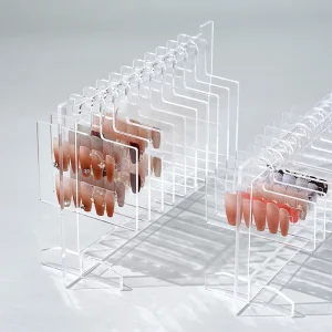 Small Transparent Acrylic Nail Display Board Reusable Nail Polish Display Stand Storage Set Tool