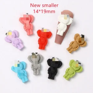 Smaller Kawaii Cartoon Cute Character Nail Decoration Small Resin 3D Nail Art Charm