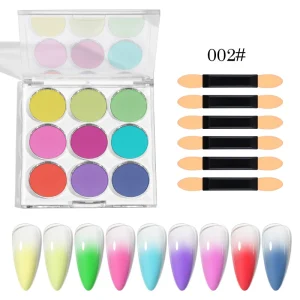 Solid Aurora Mirror Effect Chrome Nail Powder UV Gel Polish Pigment for Glitter Nails Eye Makeup Decoration Pigment Nail Art