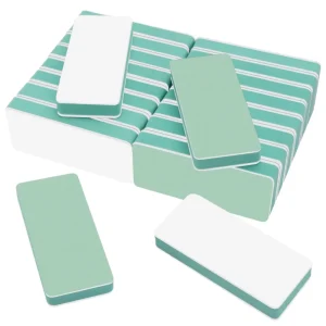 Source Factory Professional Nail Shine Buffer Polisher Shiner 2 Way Green White 300 4000 Sponge Files Material Double Side Type