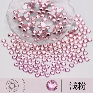 Sparkling Round Glass Rhinestones Crystal Flatback Diamond Stones AB Flat Back Rhinestones Nails Decoration