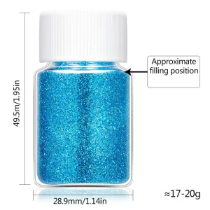 Sparkly Laser Glitter Powder 0.2mm Mix-Colors Holographic Glitter Nail Powder Xmas Girl Set for Nail Saloon Manicure Powder