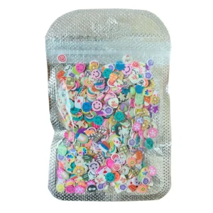 Special Shape 3D Nail Art Polymer Clay Decoration Fruit Slices for Nails Mixed 5 Bag Egg Shaped Plastic Corn Charms