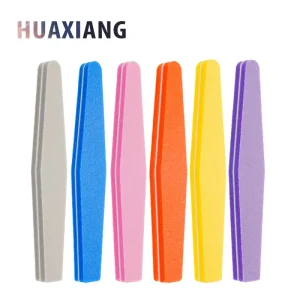 Sponge Nail File Buffer Custom Logo 100 180 Grit for Nail Beauty Salon