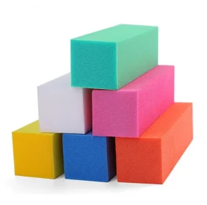 Sponge Nail Files Nail Polisher Sanding Block 4 Sides Candy Color Nail File Buffer Block