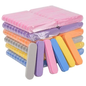 Sponge Nail Files for Manicure Strong Thick Sandpaper Sanding Nails File Buffs Buffing Boat Nail Care Tools 100 180