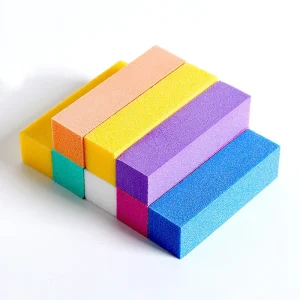 Square Mini Nail File 4 Sided Sanding Buffers 10 Pcs Nail Buffer Block for Acrylic and Natural Nails