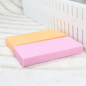 Square OEM ODM Colorful Square Tool Care Soft Foam 4 Sided Polish Nail Art Buffer Manicure Sanding Sponge Block File