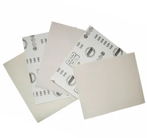 Square White Sandpaper Dry Coated Aluminum Oxide Abrasive For Wood Wall Nail File OEM Customized Support