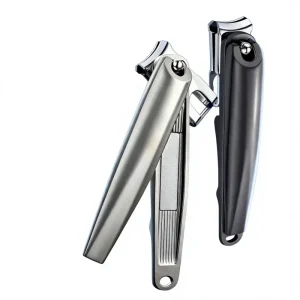 Stainless Steel 360 degree Rotating Nail Clippers Large Single Nail Cutter Multi angle Wide Opening Multi functional Flat