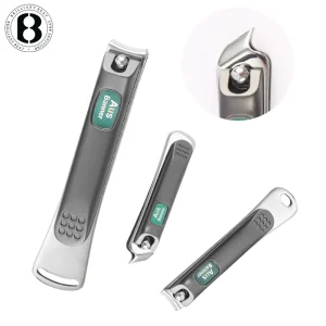 Stainless Steel Clipper Professional Manicure Tool Spatter proof Nail Cutter Clippers