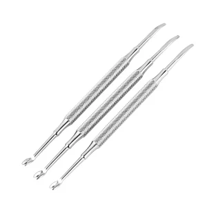 Stainless Steel Double Headed Nail Clipper Dead Skin Fork Nail Art Nail Trimming File Nail Groove Spoon Nail Art Tool