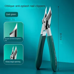 Stainless Steel Durable Nail Groove Inflammation Nail Clippers Set Pedicure Cutter Finger & Toe Nail Scissors Anti Splash