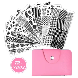 Stainless Steel Image Transfer Nail Art Tools Nail Stamping Template Manicure Tools for Nail Salon DIY