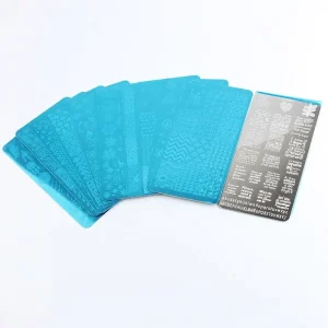 Stainless Steel Nail Art Image Stamp Template Nail Stamping Kit Tool Custom Nail Art Gel Designs Stamping Plates