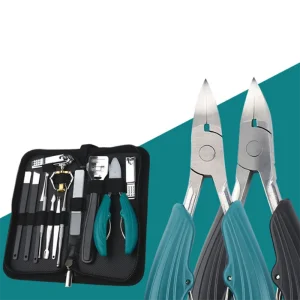 Stainless Steel Nail Clipper Cutter Kits Zipper Bag Nail Clippers Multifunction Nail Scissors Set
